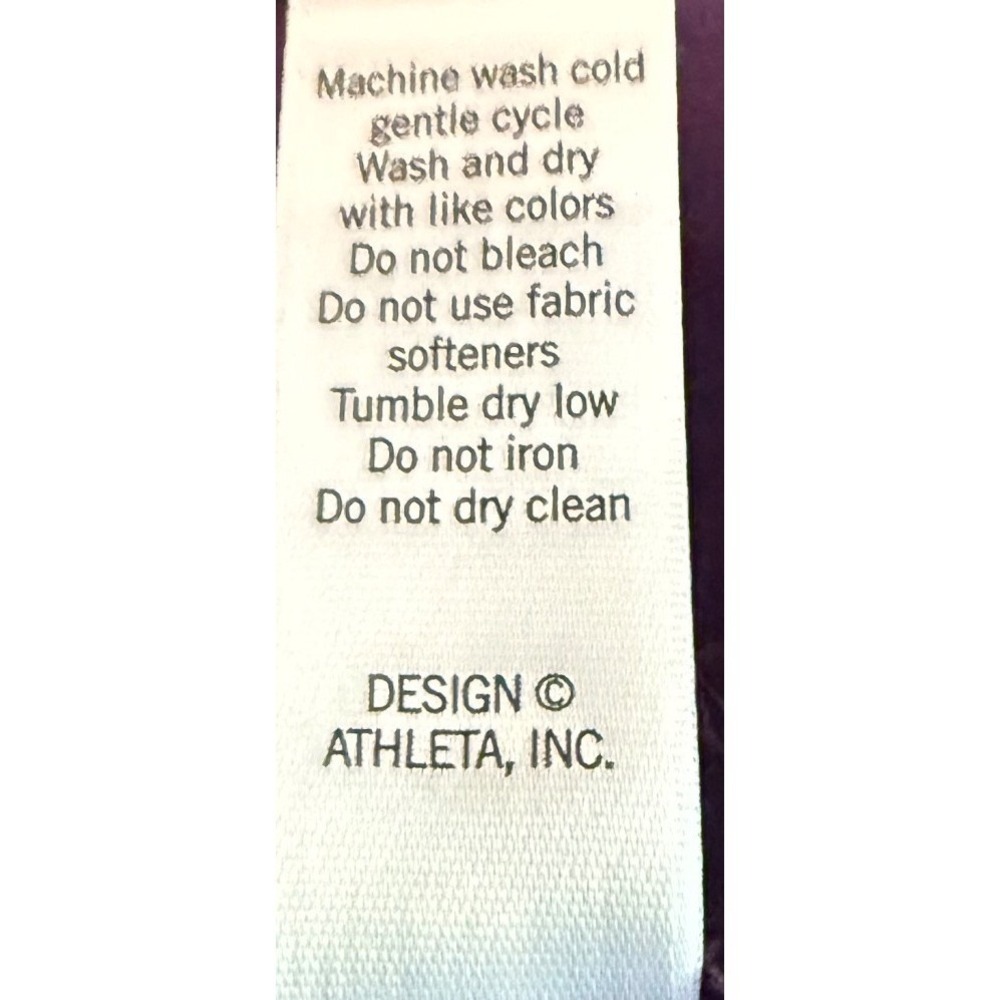 Athleta Purple High Neck Racerback Athletic Dress Zip Pocket 819756 Size6 - Picture 12 of 12